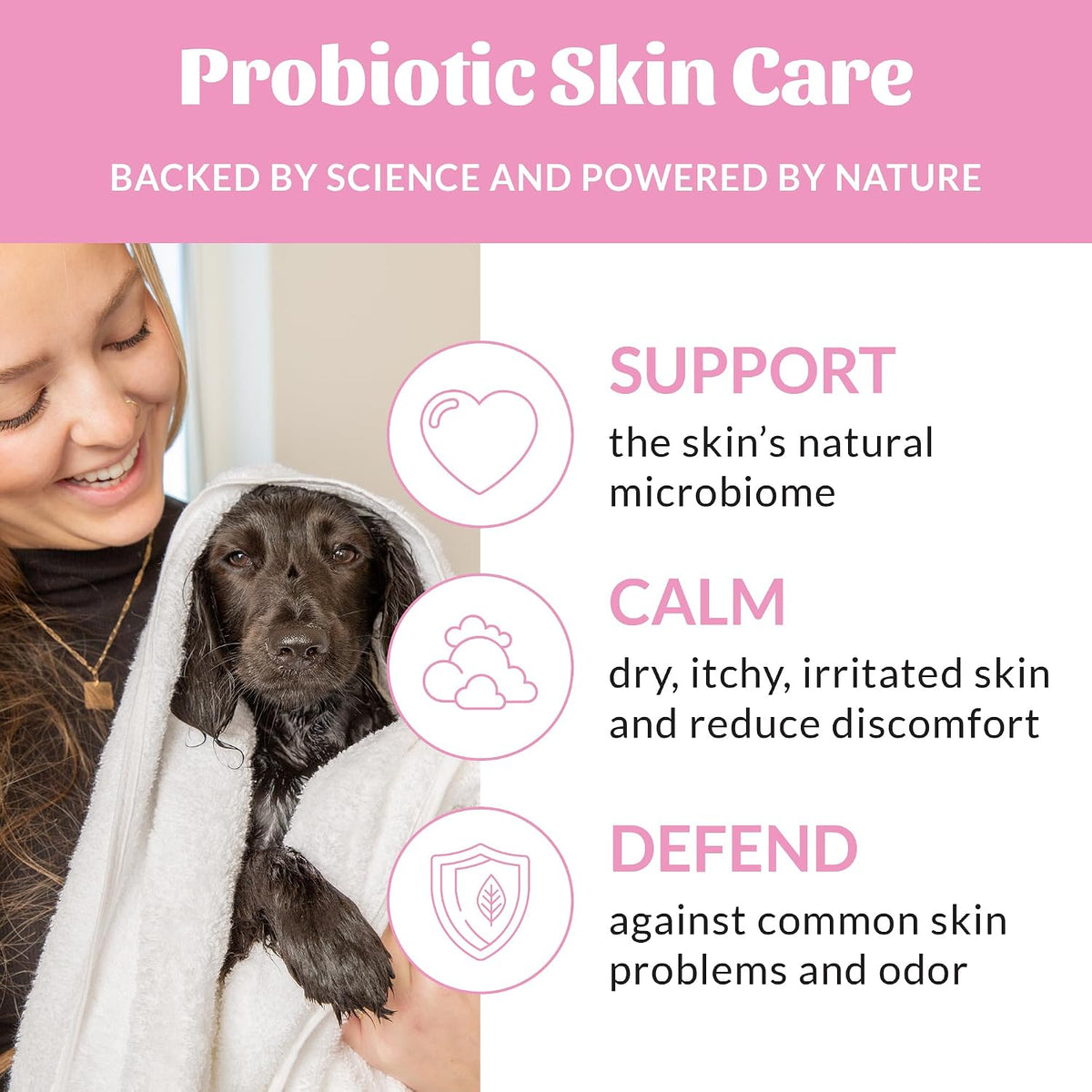 Probiotic Dog Shampoo and Conditioner - DOTW, 16 oz