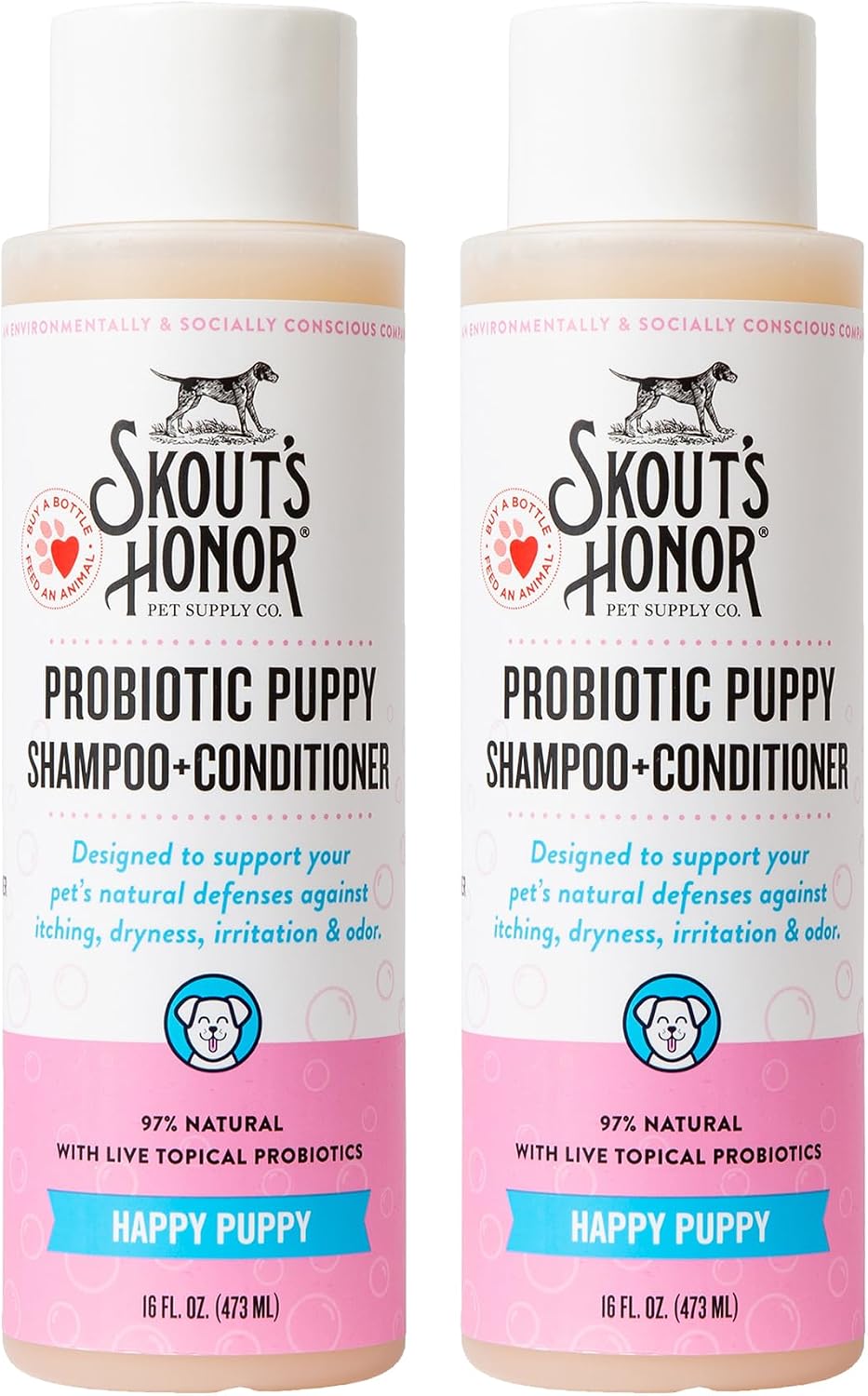 Probiotic Dog Shampoo and Conditioner - DOTW, 16 oz