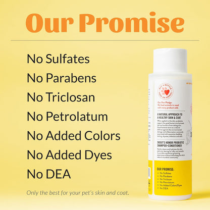 Probiotic Dog Shampoo and Conditioner - DOTW, 16 oz