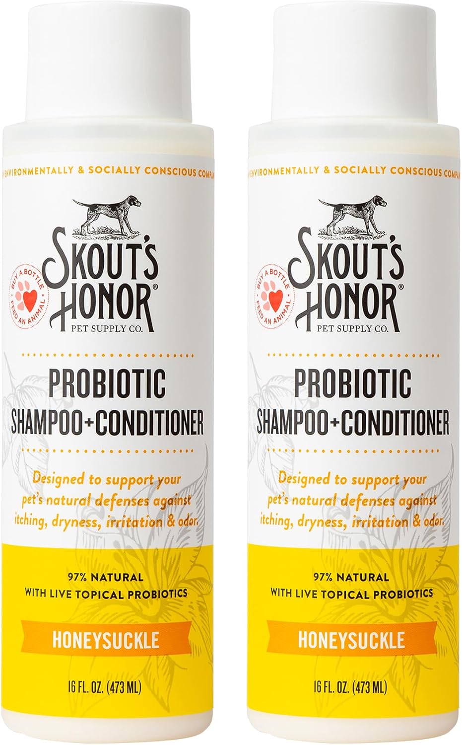 Probiotic Dog Shampoo and Conditioner - DOTW, 16 oz
