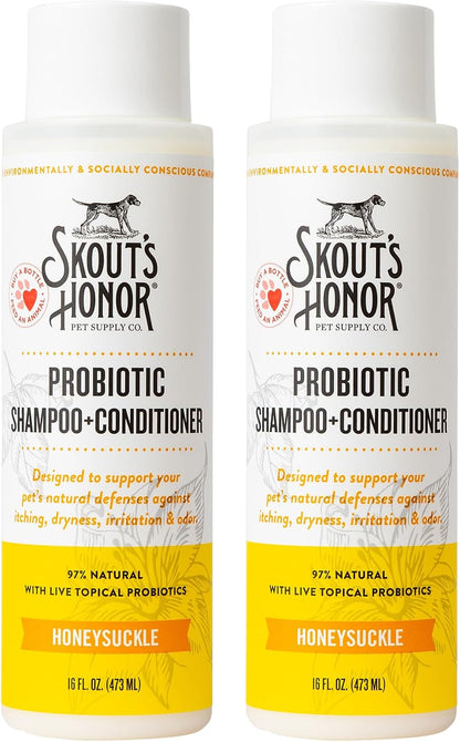 Probiotic Dog Shampoo and Conditioner - DOTW, 16 oz