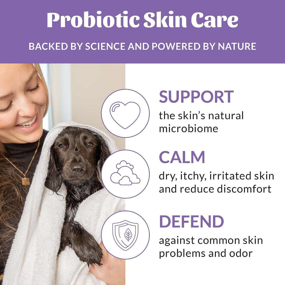 Probiotic Dog Shampoo and Conditioner - DOTW, 16 oz