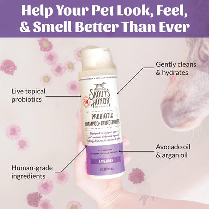 Probiotic Dog Shampoo and Conditioner - DOTW, 16 oz