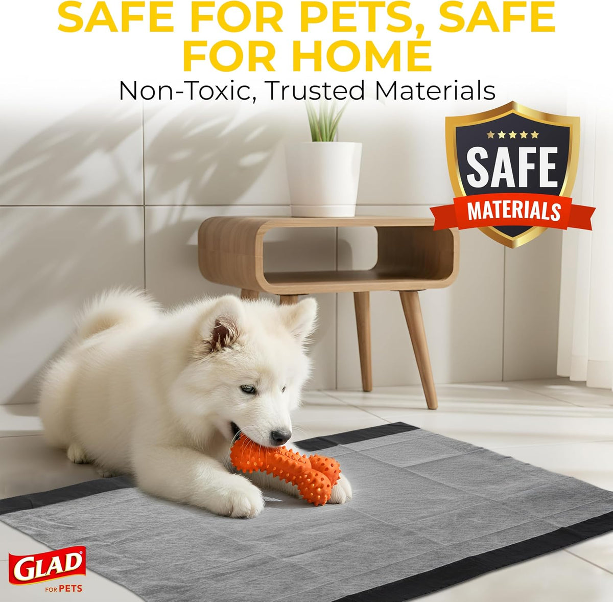 Glad for Pets XL Charcoal Training Pads for Dogs and Puppies, 30 Count