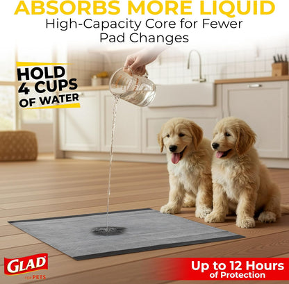 Glad for Pets XL Charcoal Training Pads for Dogs and Puppies, 30 Count