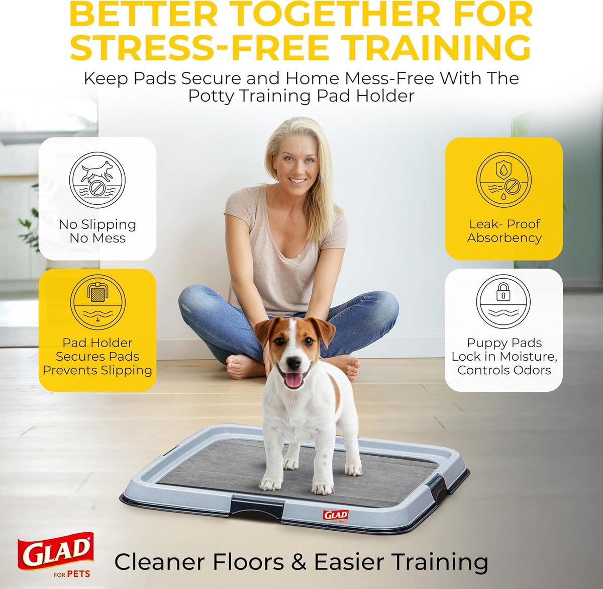 Glad for Pets XL Charcoal Training Pads for Dogs and Puppies, 30 Count