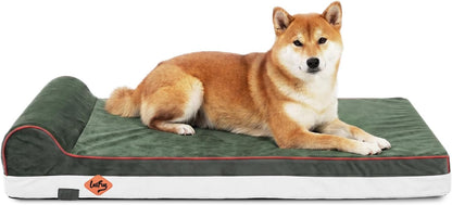 Orthopedic Dog Bed, Slate Grey 50''x36''x10'', Memory Foam