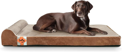 Orthopedic Dog Bed, Slate Grey 50''x36''x10'', Memory Foam