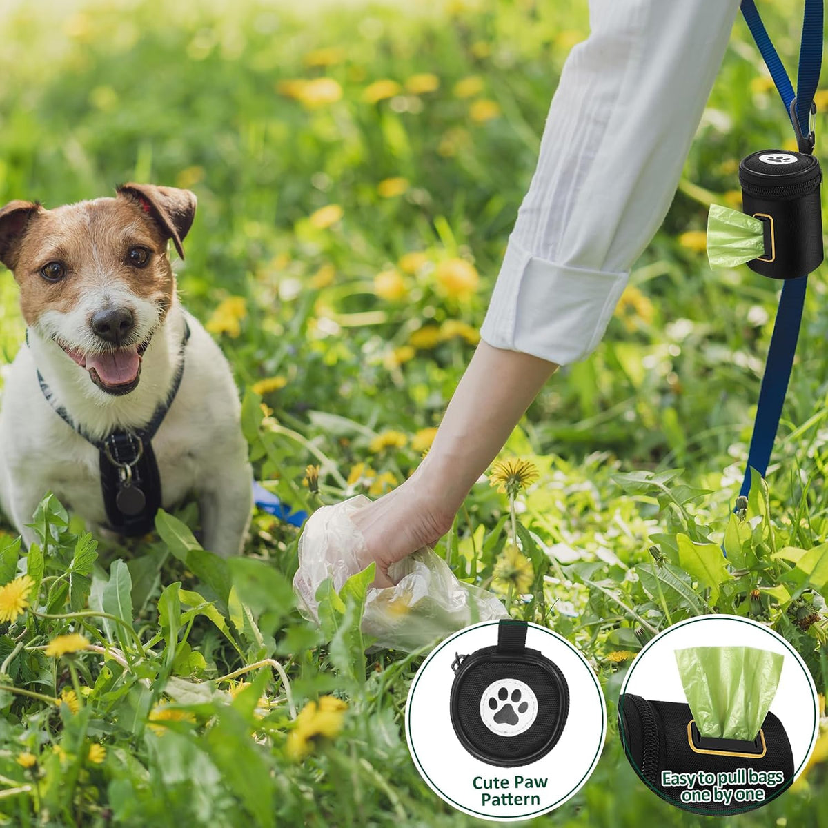 Dog Poop Bag Holder for Leash