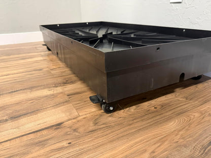 Quick and Clean 2' x 4' Basic Dog Potty Station with SmartDrain Wastewater System – Artificial Grass Indoor & Outdoor Dog Potty, Automatic Liquid Removal, Locking Casters, No Floor Drain Required
