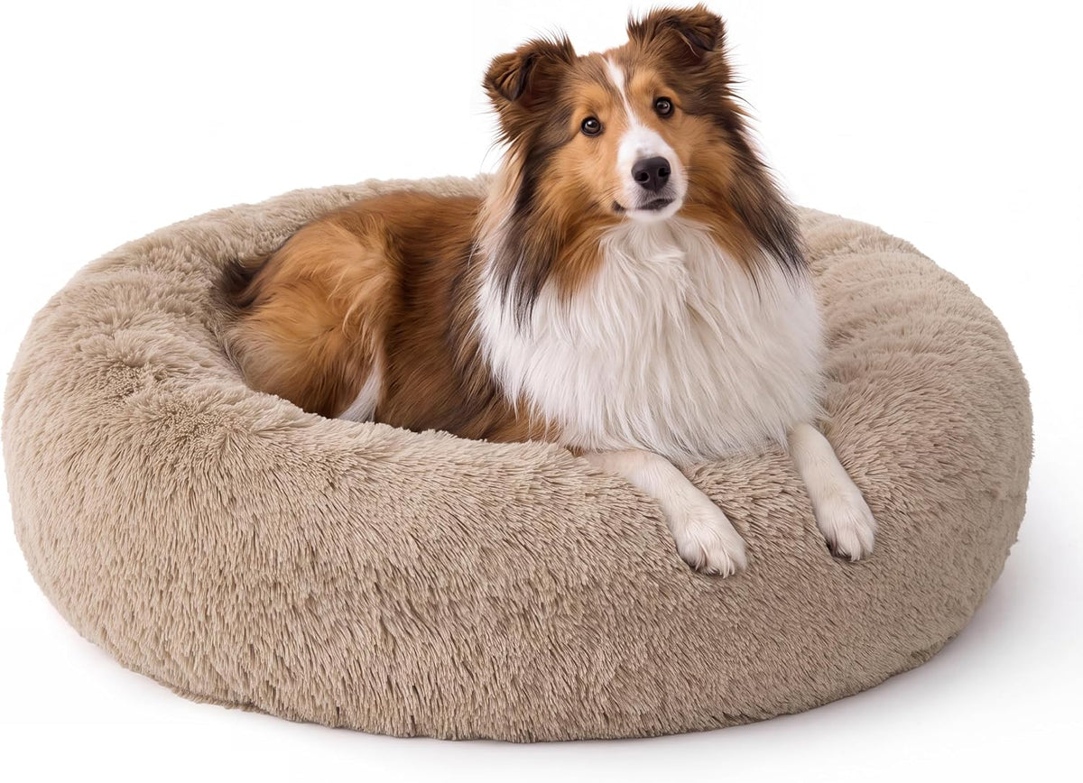 SupportMax® Calming Dog Bed Medium Size Dog Washable Pet Bed,30in