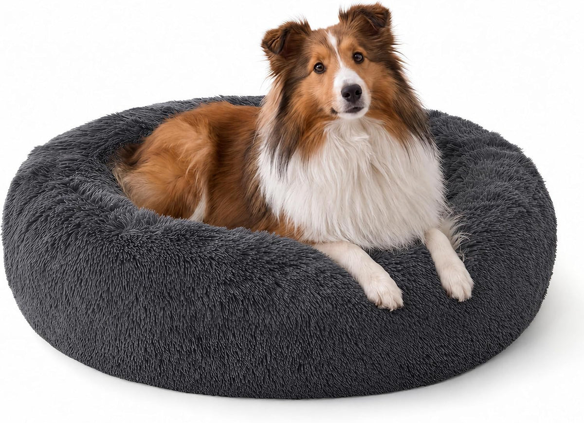 SupportMax® Calming Dog Bed Medium Size Dog Washable Pet Bed,30in