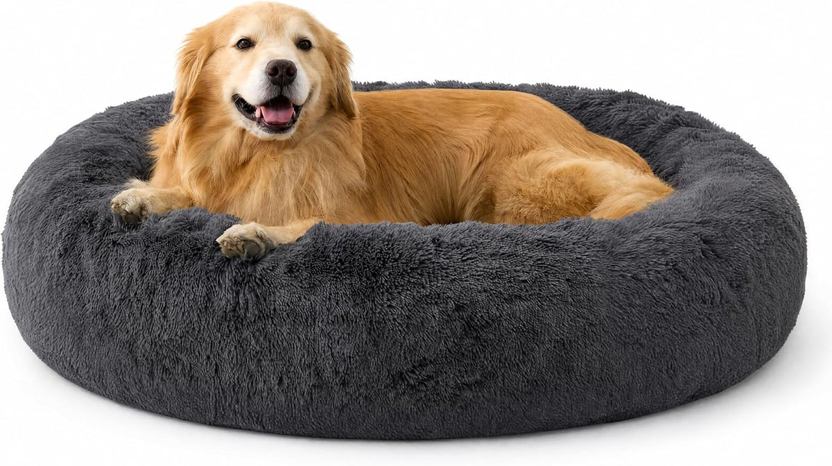 SupportMax® Calming Dog Bed Medium Size Dog Washable Pet Bed,30in