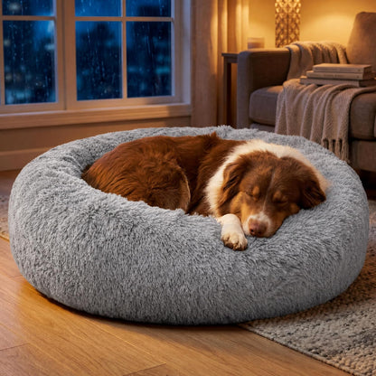 SupportMax® Calming Dog Bed Medium Size Dog Washable Pet Bed,30in