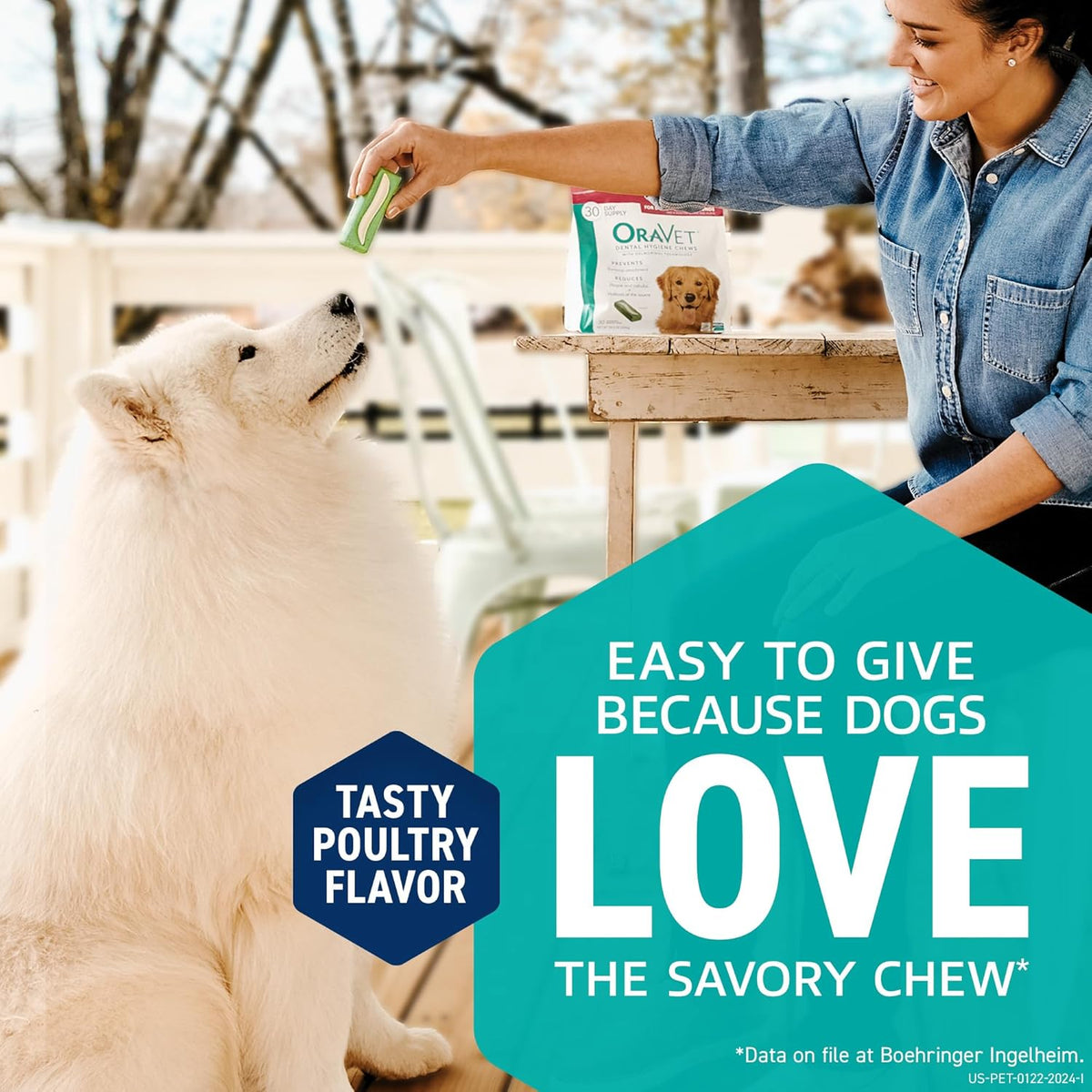 Dental Chews for Dogs, Oral Care and Hygiene Chews (Extra Small Dogs, 3.5-9 lbs.) Yellow Pouch