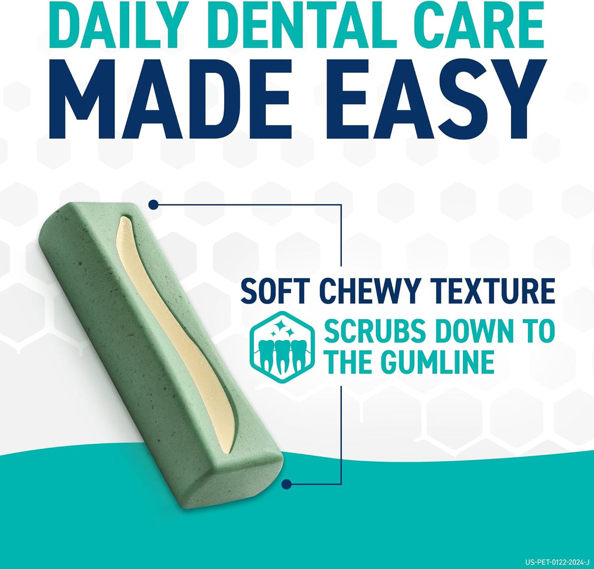 Dental Chews for Dogs, Oral Care and Hygiene Chews (Extra Small Dogs, 3.5-9 lbs.) Yellow Pouch