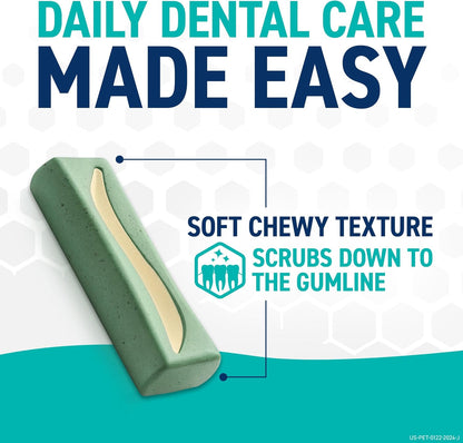 Dental Chews for Dogs, Oral Care and Hygiene Chews (Extra Small Dogs, 3.5-9 lbs.) Yellow Pouch