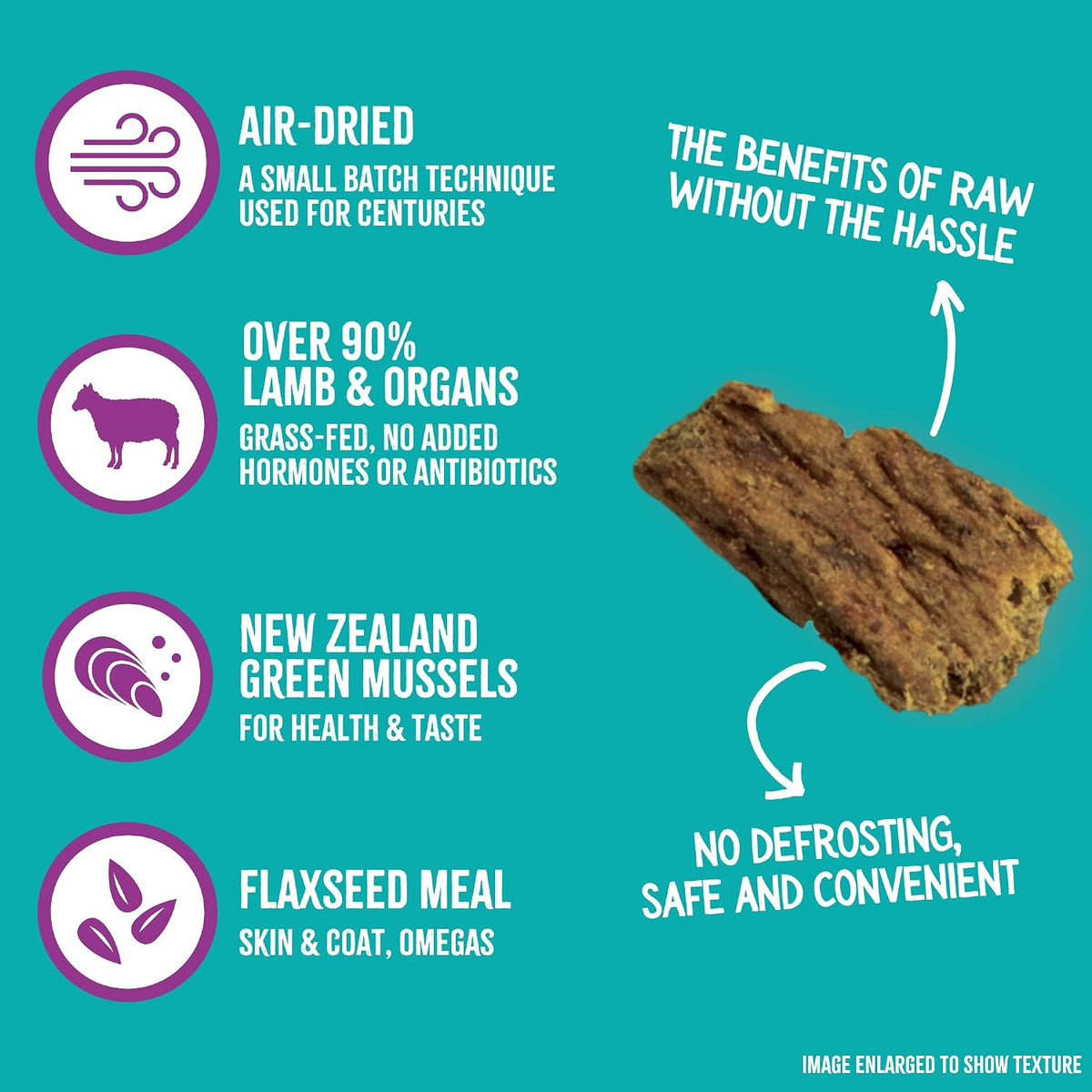 RawTernative Air-Dried Dog Food, Beef & Beef Organs Recipe, 1 lb