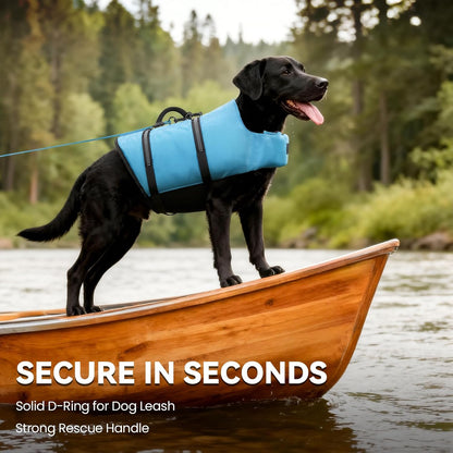 Dog Life Vest Rip Stop Dog Swim Vest, M, Bright Green