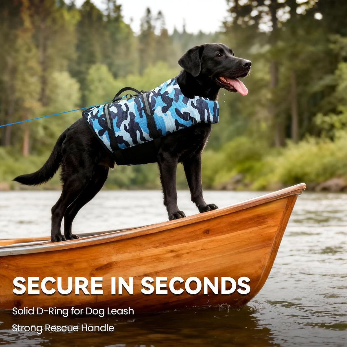 Dog Life Vest Rip Stop Dog Swim Vest, M, Bright Green
