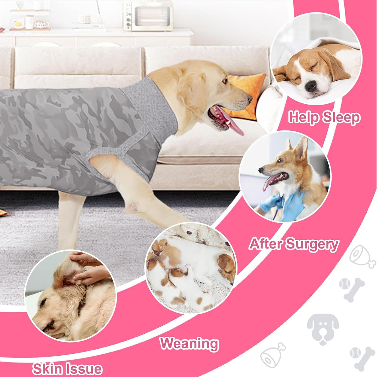 Dog Onesie for Surgery Female, Dog Surgery Spay Recovery Suit