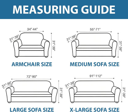 1 Piece Jacquard Couch Covers for 3 Cushion Couch Living Room High Stretch Sofa Cover Pets Dogs Friendly Anti Slip Thickened Slipcovers Furniture Protector (Sofa, Light Grey)