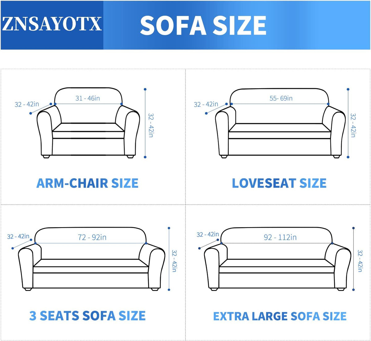 1 Piece Jacquard Couch Covers for 3 Cushion Couch Living Room High Stretch Sofa Cover Pets Dogs Friendly Anti Slip Thickened Slipcovers Furniture Protector (Sofa, Light Grey)