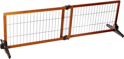 Carlson 41"-70" Super Wide Dog Gate, Premium Wooden Adjustable Freestanding Pet Gate for Doorways & Hallways
