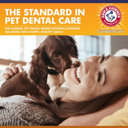 Complete Care Puppy Toothpaste, Peanut Butter, 6.2 Oz | Fluoride-free, non-toxic formula with baking soda and calcium controls tartar for growing puppies