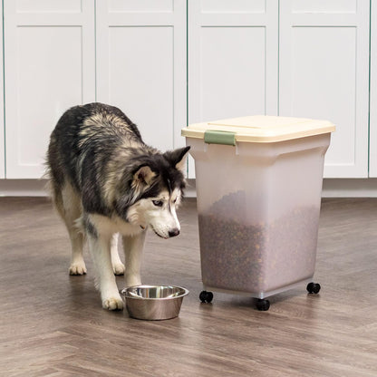Dog Food Storage Container, Up to 58 lbs, Smoke Black, Made in USA
