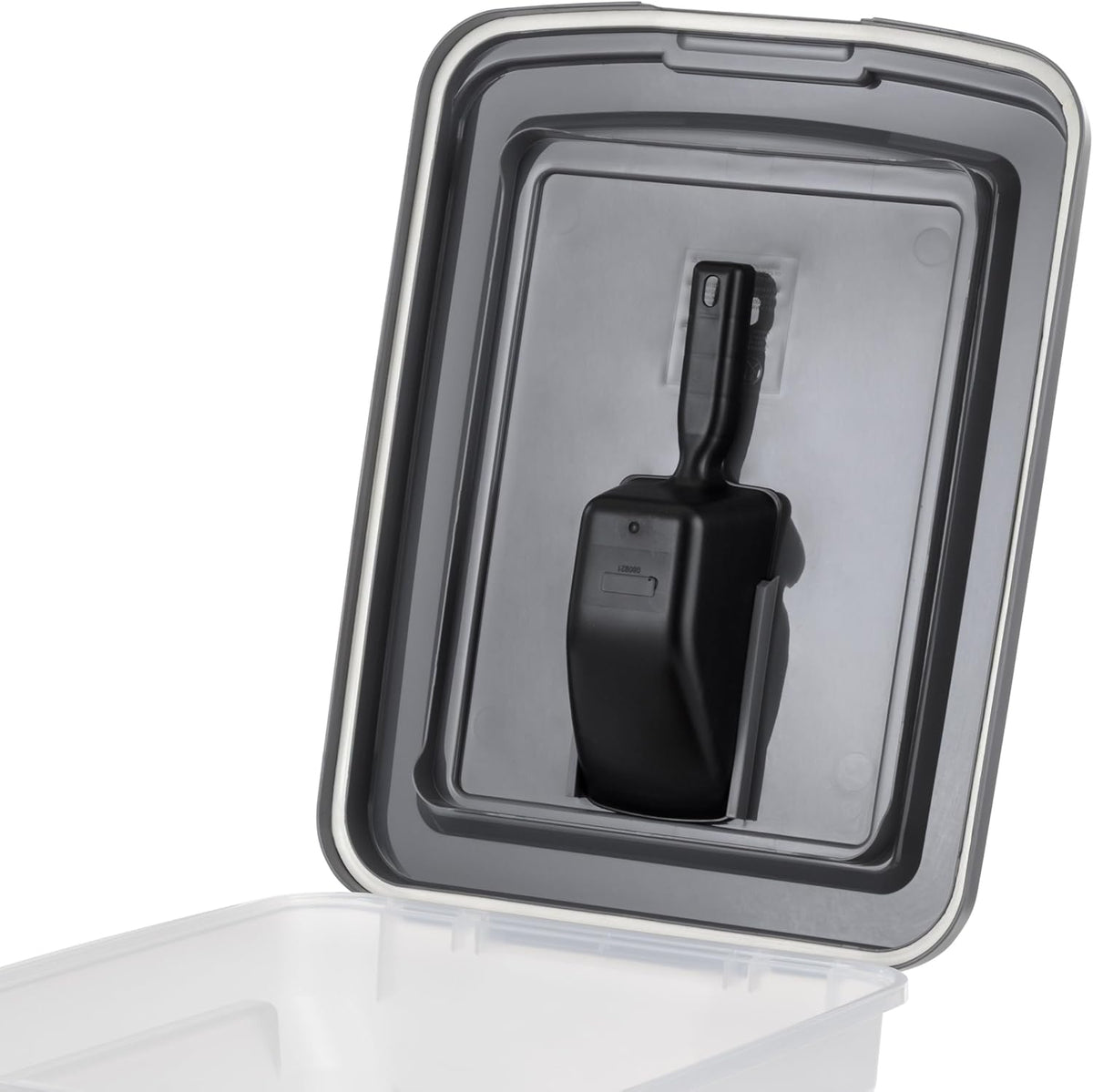 Dog Food Storage Container, Up to 58 lbs, Smoke Black, Made in USA
