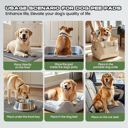 Dog Pee Pads for Dogs XXL 30"x36" with Adhesive Tabs