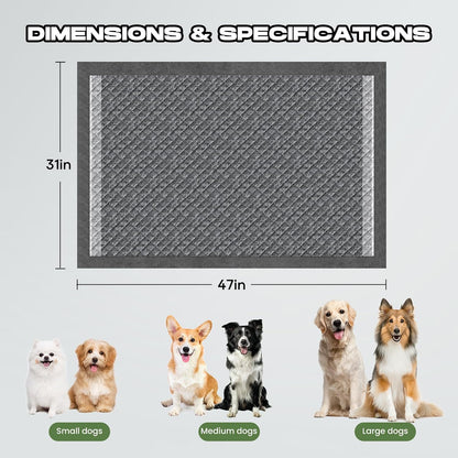 Dog Pee Pads for Dogs XXL 30"x36" with Adhesive Tabs