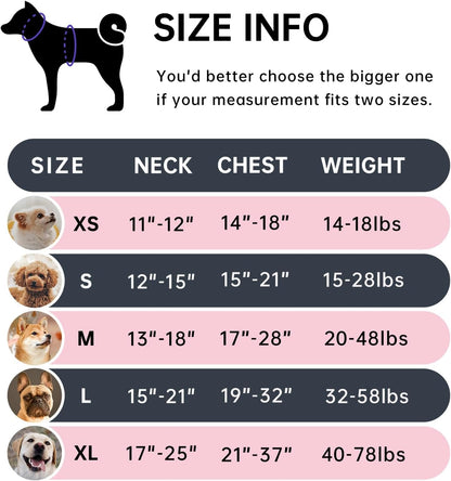 No Pull Dog Harness for Medium Dogs, Dog Vest Harness with Leash, Safety Belt and Storage Strap, Fully Adjustable Harness, 360° Reflective Strip, Soft Handle (Purple, M)