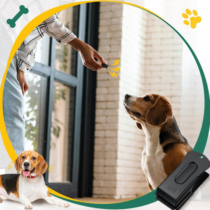 2 Pcs Dog Training Clicker Brass Cricket for Dogs Cats, Black