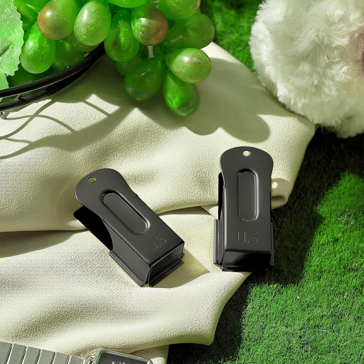 2 Pcs Dog Training Clicker Brass Cricket for Dogs Cats, Black