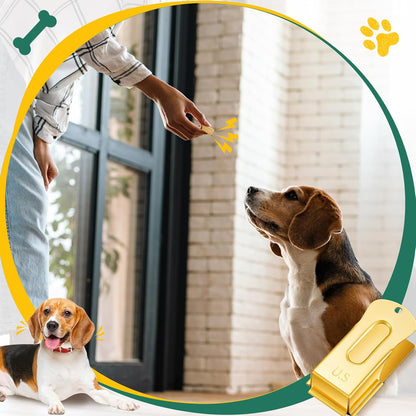 2 Pcs Dog Training Clicker Brass Cricket for Dogs Cats, Black