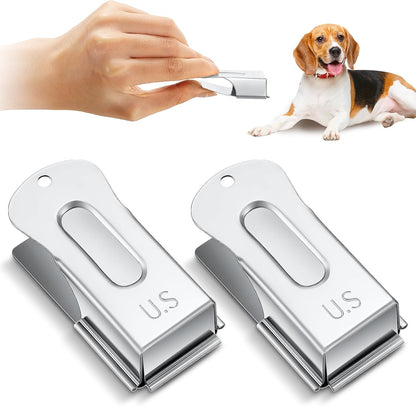 2 Pcs Dog Training Clicker Brass Cricket for Dogs Cats, Black