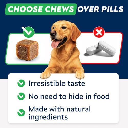 Dog Allergy & Itching Relief - Anti Itch, Skin&Coat Support Chews w/Omega 3