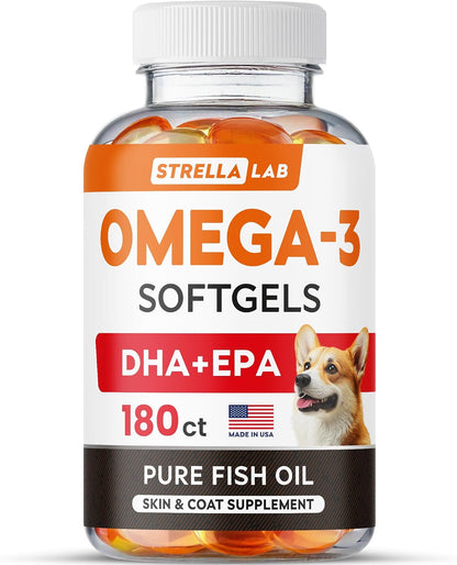 Dog Allergy & Itching Relief - Anti Itch, Skin&Coat Support Chews w/Omega 3