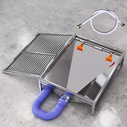 Pet Toilet Stainless Steel Indoor Dog Training Toilet Dog Potty Portable Puppy Potty Indoor Removable Dog Toilet with Drain & Inlet Pipe for Small and Medium Dogs