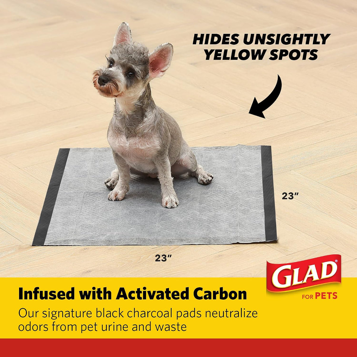 Glad for Pets Activated Carbon Training Pads, Anti-Microbial