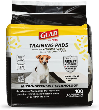 Glad for Pets Activated Carbon Training Pads, Anti-Microbial