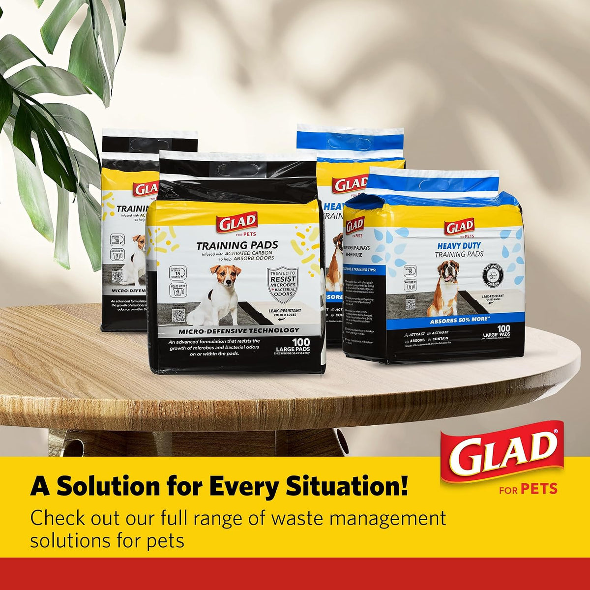 Glad for Pets Activated Carbon Training Pads, Anti-Microbial