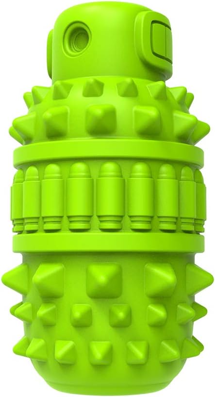 PIFFZEDO Natural Rubber Squeaky Dog Chew Toy for Large Aggressive Chewers