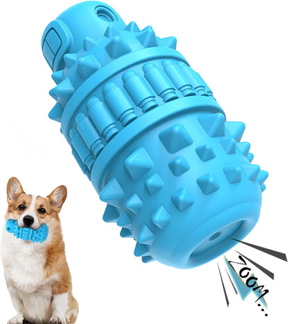 PIFFZEDO Natural Rubber Squeaky Dog Chew Toy for Large Aggressive Chewers