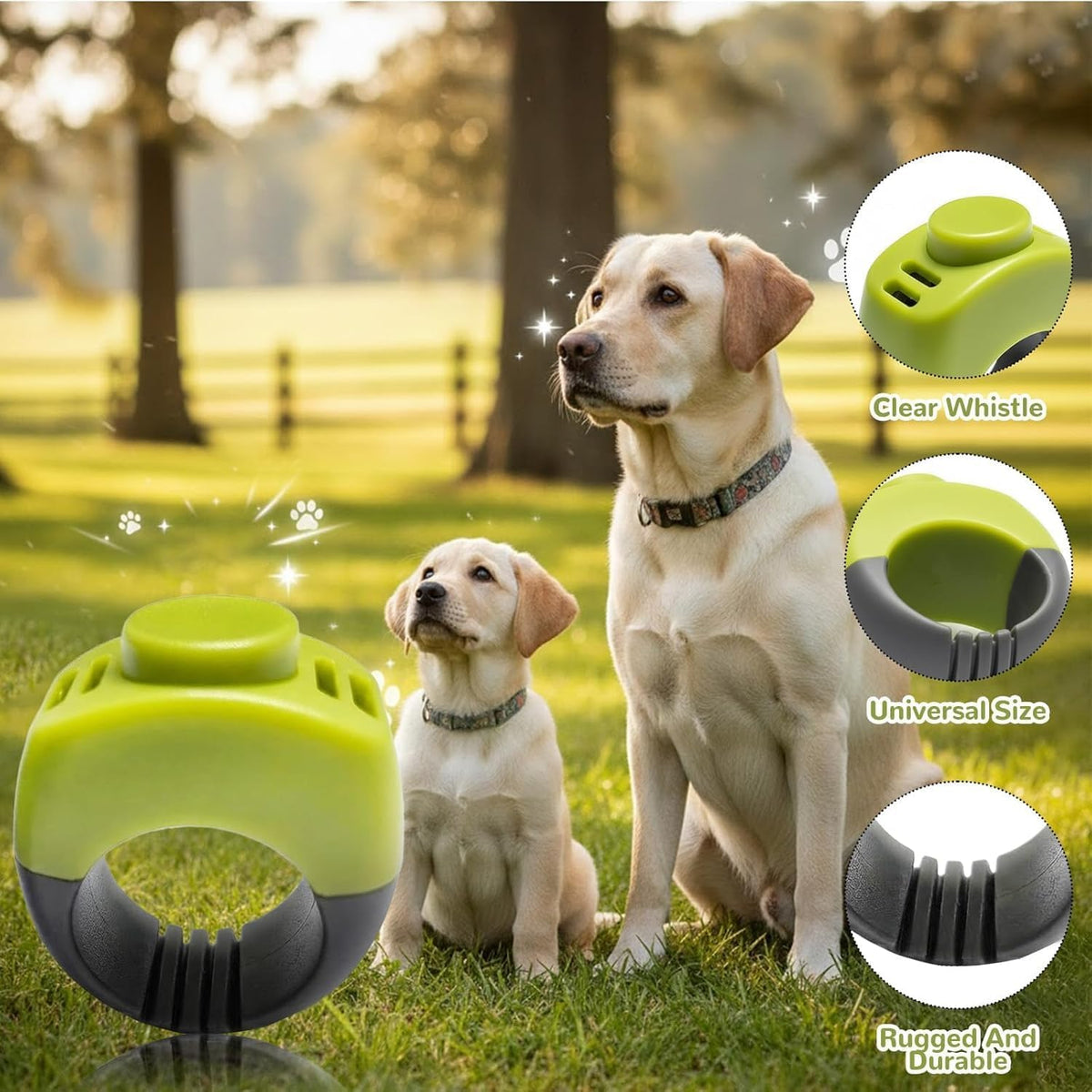 The Set of Easy Clicking Finger Ring Clicker Included Large and Small 2 Sizes,Dog clicker Trainer Suitable for Dogs Cats Horses traing Allowing Effective Versatile Training (Grey+Green)