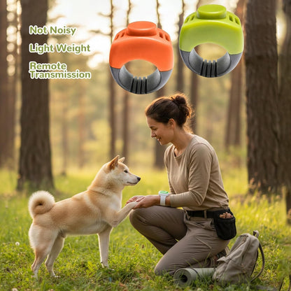 The Set of Easy Clicking Finger Ring Clicker Included Large and Small 2 Sizes,Dog clicker Trainer Suitable for Dogs Cats Horses traing Allowing Effective Versatile Training (Grey+Green)