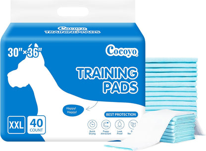 Best Value Dog Training Pads Giant Size | Dog Pee Pads XXXL Size | Super Absorbent Puppy Pads (30" x 45", 30 Count) (XXXL)