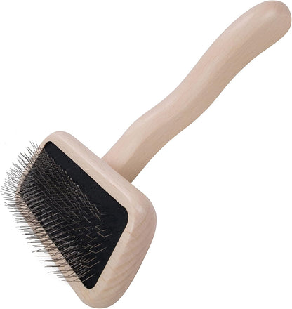 Slicker Brush for Dogs, Groom Like a Professional, Ideal For All Coat Types, Remove Shedding Coat, Tangles and Dead Undercoat, 17 mm Stainless Steel Pins, Medium